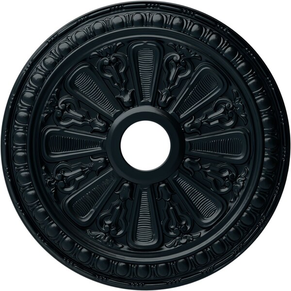 Ekena Millwork Bristol Ceiling Medallion (Fits Canopies up to 3 7/8"), 23 1/2"OD x 3 7/8"ID x 1"P, Night Shade CM23BINSF - main